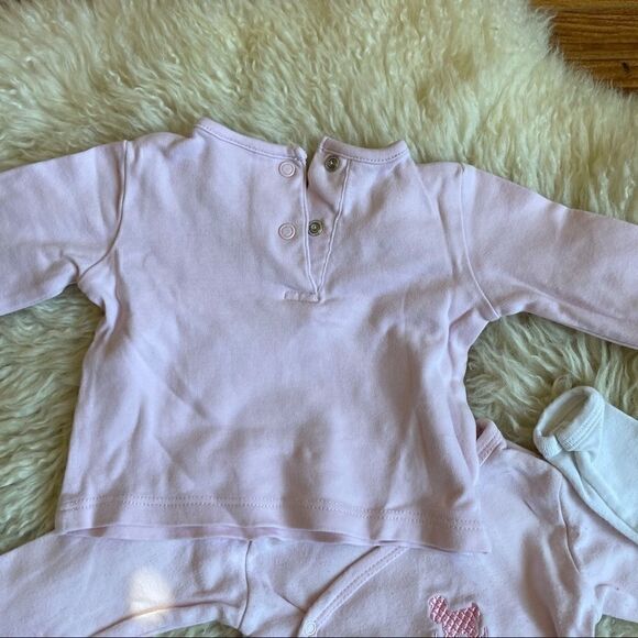 Bundle of 3 Cotton Baby Tops/ Onesies 0-3M - Picture 5 of 8